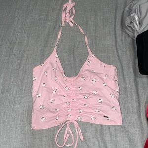 Pink crop top